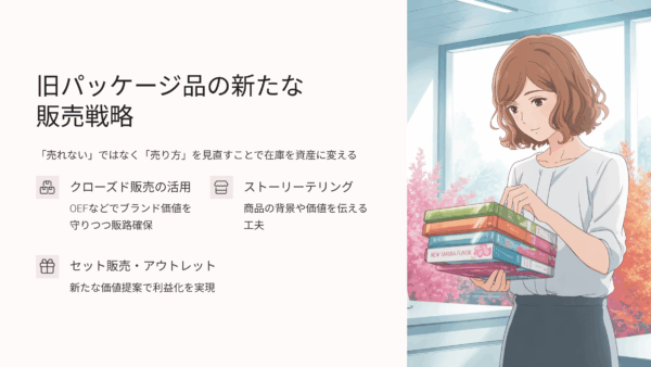 旧パッケージ商品の販売方法｜在庫処分せずに利益化する3つの戦略と成功事例