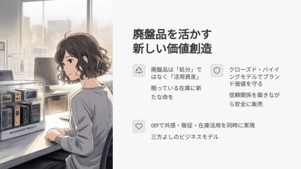 廃盤商品の販路を守る方法｜値崩れせず在庫を売るエシカルな新提案