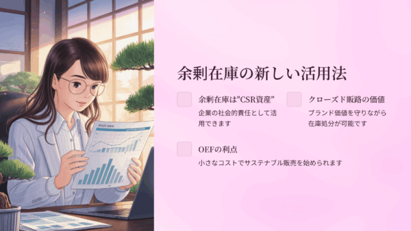 卸売業のCSR×在庫活用｜廃棄コスト削減とエシカル販売で実現するサステナブル経営