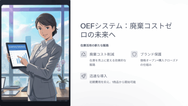 在庫処分で損してませんか？卸売業が「廃棄コストゼロ」と「売上アップ」を両立する新常識