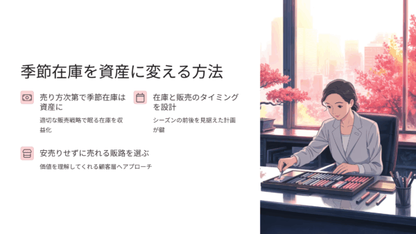 日用品の冬物・夏物在庫をムダにしない！オフシーズンでも売れる販路と実践法