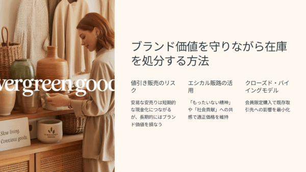 【問屋の収益改善】値引き販売せずにOEFで適正価格を実現するエシカル消費マーケットの仕組み