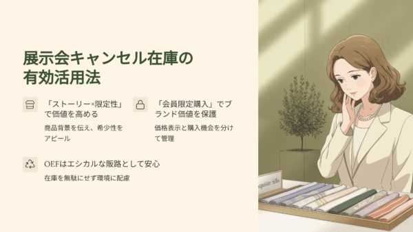 展示会キャンセルで余った在庫を売る方法｜ブランドを守るSNS×EC活用術