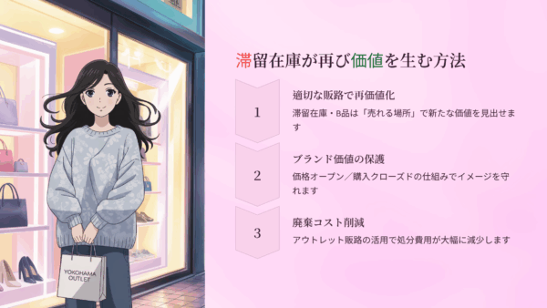 滞留在庫やB品を廃棄せずに売るには？アウトレット販路と在庫処分のコスト削減テクを紹介！