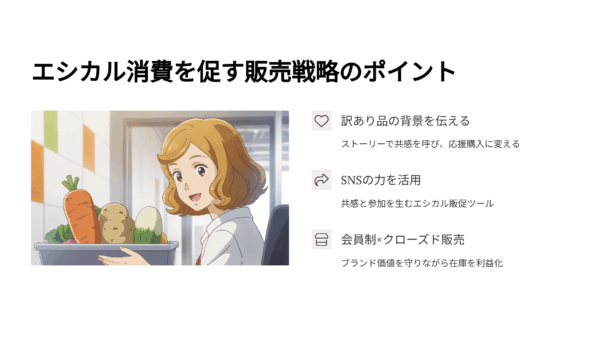 食品ロスを利益に変える！訳あり品を売るエシカルな仕組みとSNSキャンペーン術
