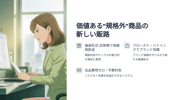 展示会サンプルや規格外品の販路に｜福袋×定期便で在庫を収益化する方法