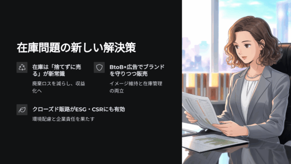 廃棄コストを利益に変える！企業イメージも守れる在庫再販の新しい方法とは？