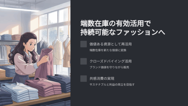 SやXLが余って困る…その“端っこ在庫”、廃棄せず価値に変える方法とは？