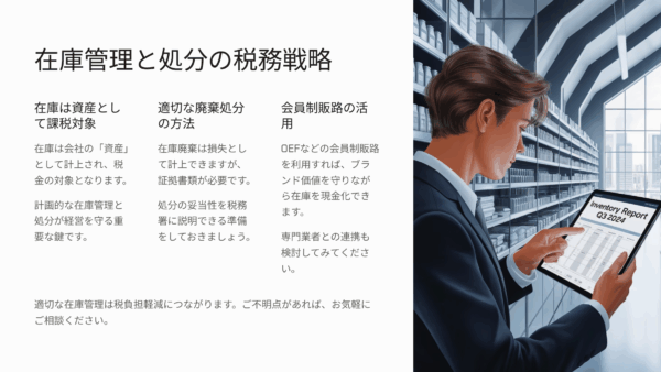 在庫処分で節税する方法｜廃棄と売却の違い・注意点をやさしく解説