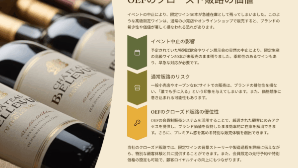在庫処分の悩みを解決｜小規模ワイナリーの限定ワイン50本が売れ残ったら？