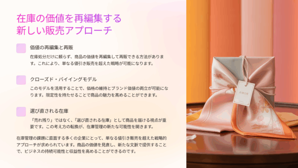 ワンピース在庫の売り方を変える｜ブランドを守る再販モデルのすすめ