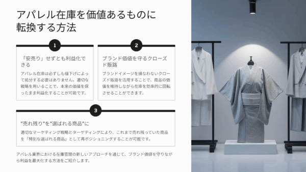 もう捨てない！アパレル在庫をエシカルに利益化する具体策と販路戦略