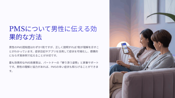 PMS（月経前症候群）を男性に理解してもらう方法｜パートナーとの関係改善術