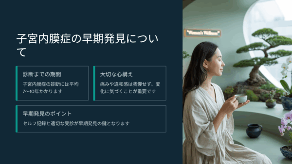 子宮内膜症の診断までにかかった時間と、その途中で見落としそうになったサイン