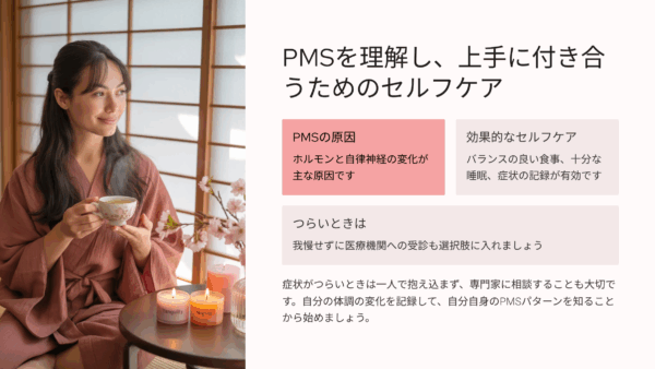 PMS 改善に悩んだ私が見つけた“セルフケア”