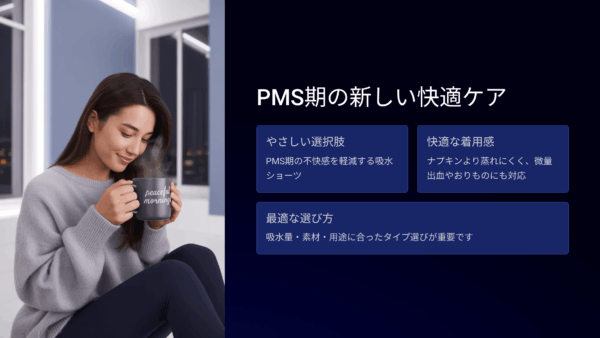 PMS 症状に悩んだ私が見つけた“吸水ショーツ”