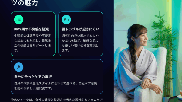 PMS 改善に悩んだ私が見つけた“吸水ショーツ”
