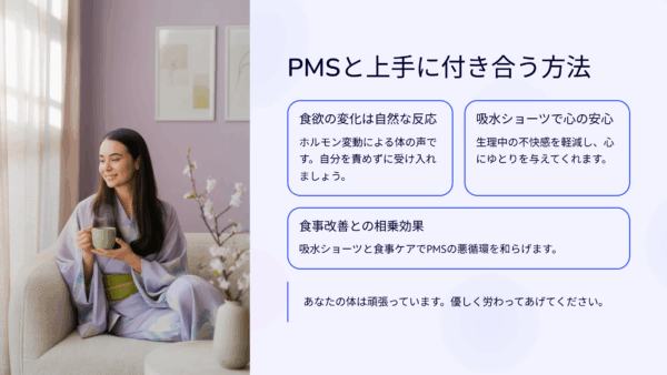 PMS 食べ物で悩んだ私が実感した吸水ショーツの効果とセルフケア術